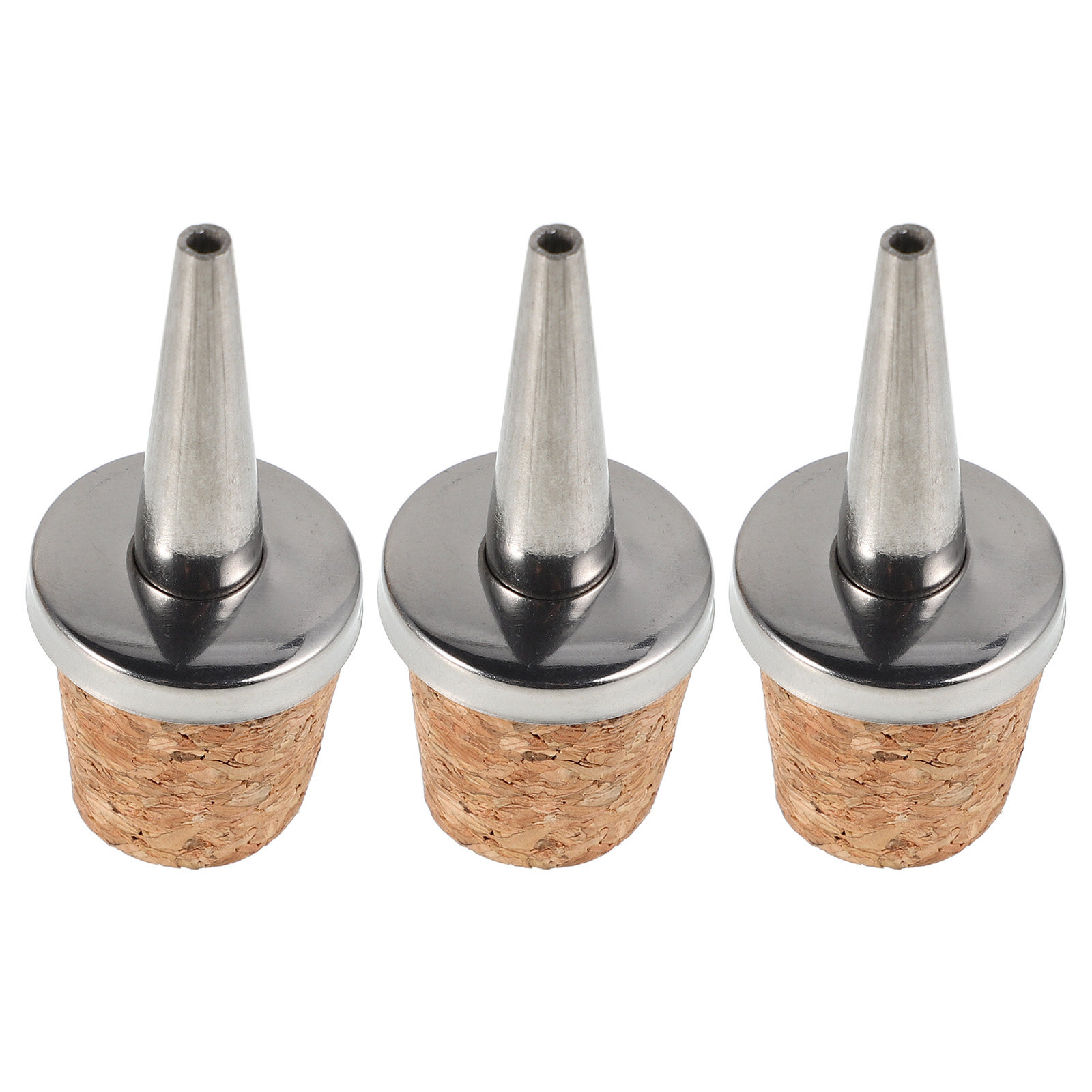 Wine Beer Glass Set - 3Pcs Elegant Wood and Metal Bottle