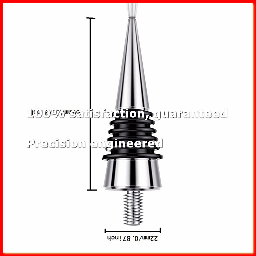 Wine & Beer Hydrometer - 6 Pieces Metal Bottle Stopper Blank