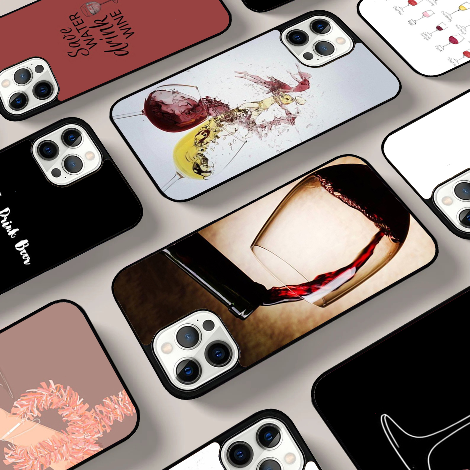 Drink Beer Red Wine Phone Case - Beer And Wine Quote recensie en prijs