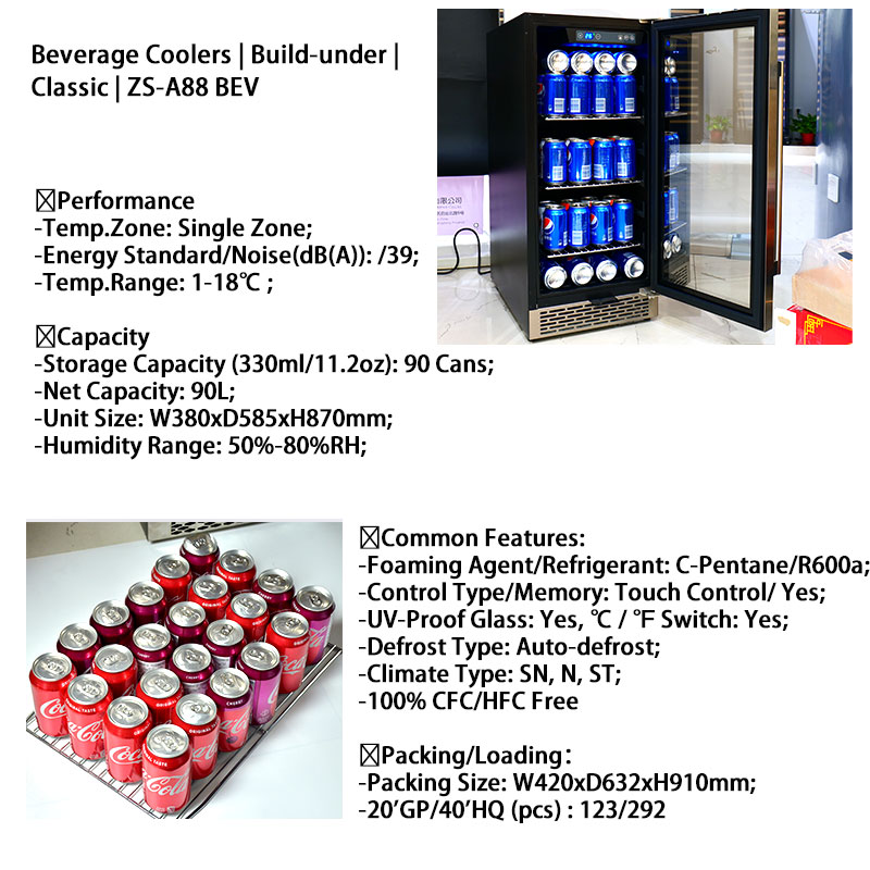 Oem Small Drink Bar Fridge Cus - Wine Beer Fridge Dual Zone recensie en prijs