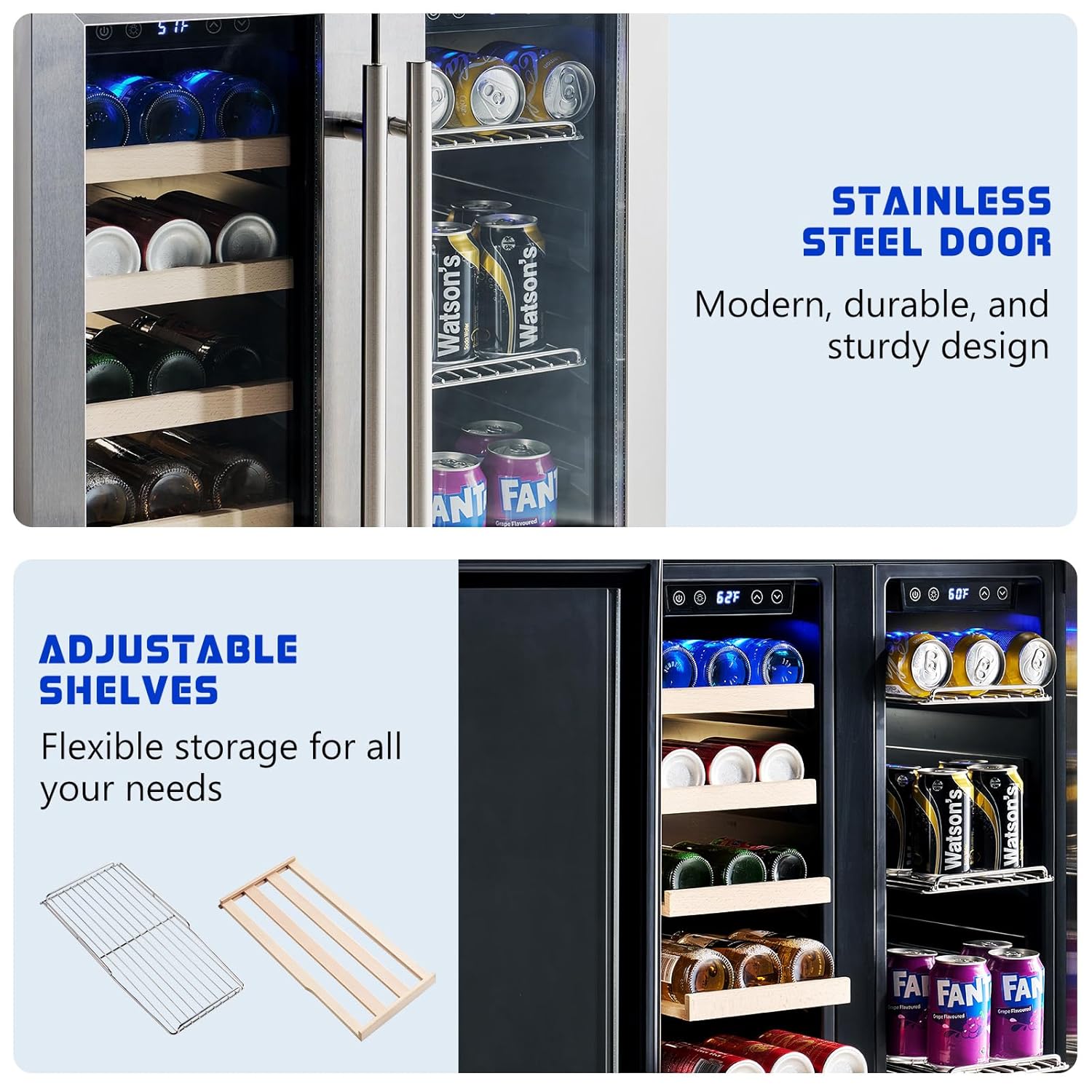 Beverage Refrigerator - 24-Inc - Wine Beer Fridge Dual Zone recensie en prijs