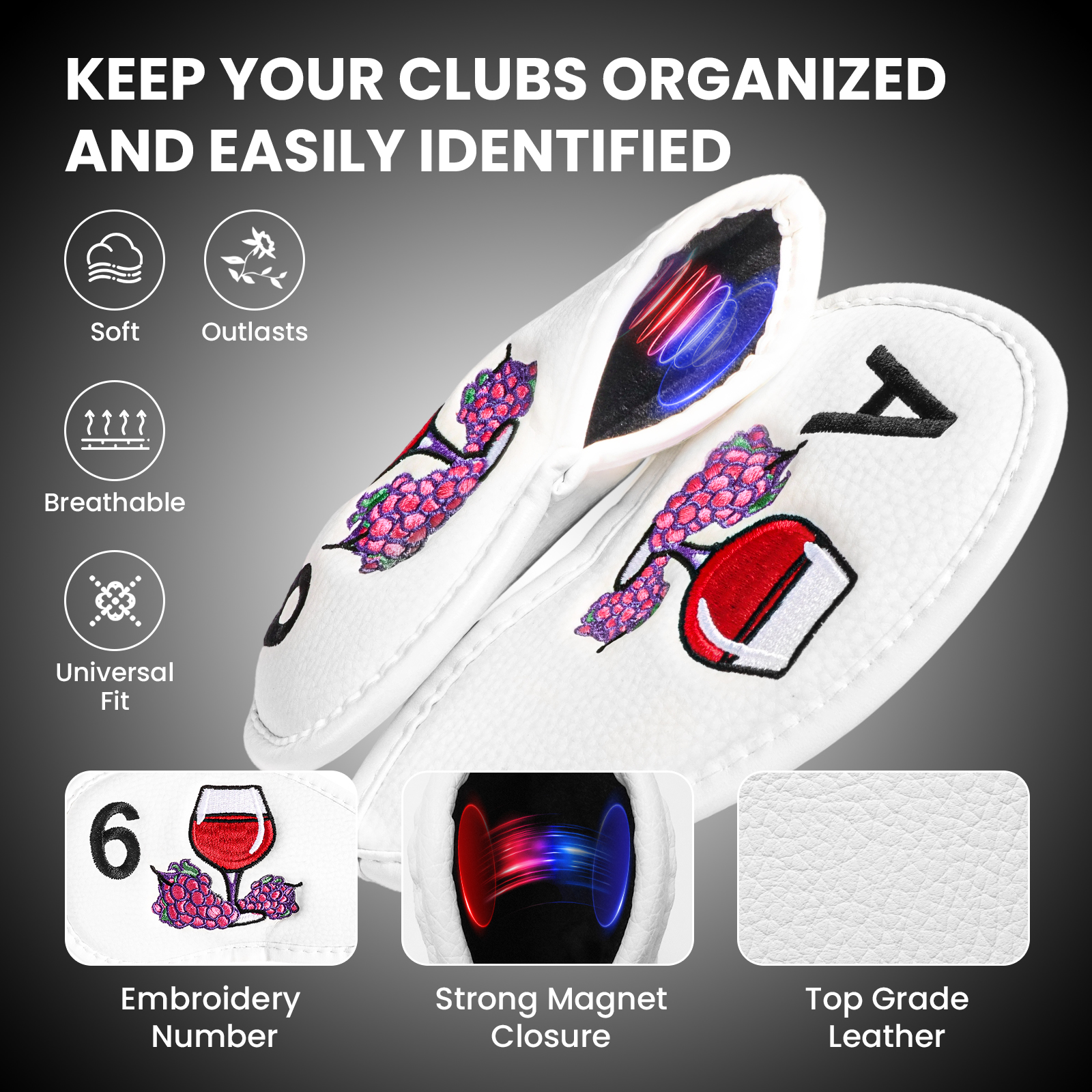 Magnetic Golf Club Head Covers - Wine & Beer Hydrometer recensie en prijs