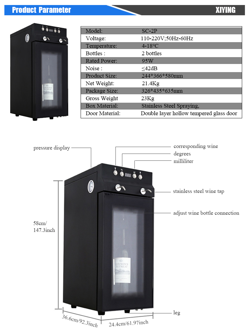 Luxury 2-Bottle Automatic Bar  - Wine & Beer Hydrometer recensie en prijs