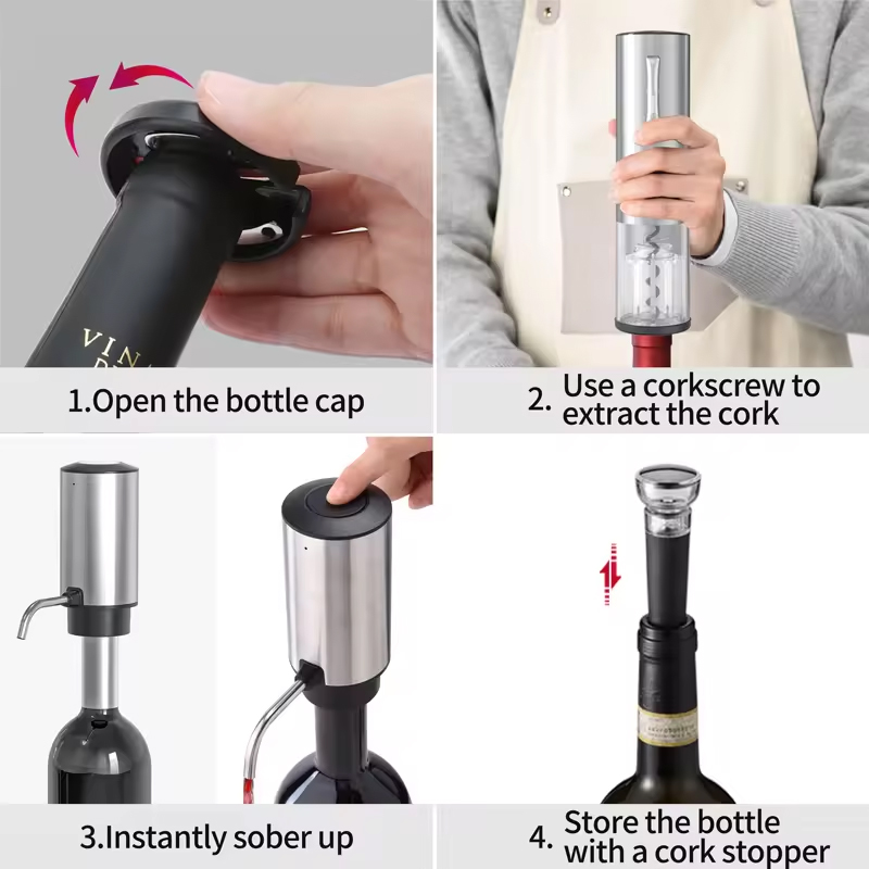 2024 New Design 4-in-1 Lithium - Wine Beer Opener recensie en prijs