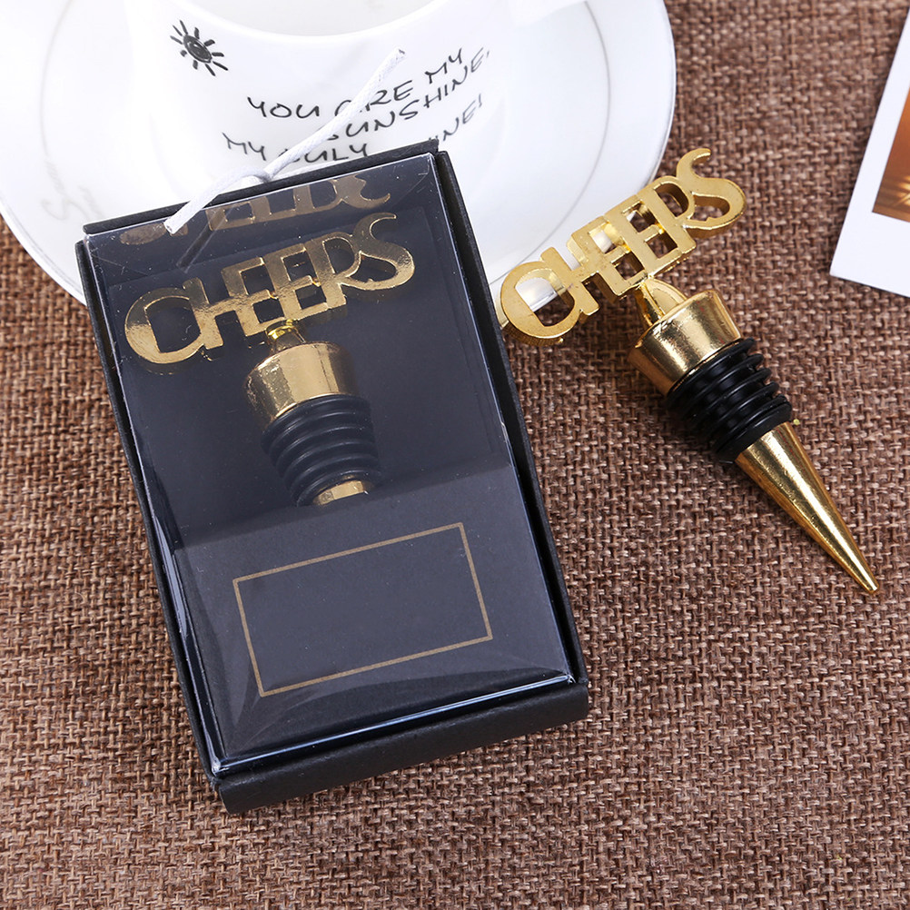 1 Set Golden Wine Bottle Stopp - Wine Beer Glass Set recensie en prijs