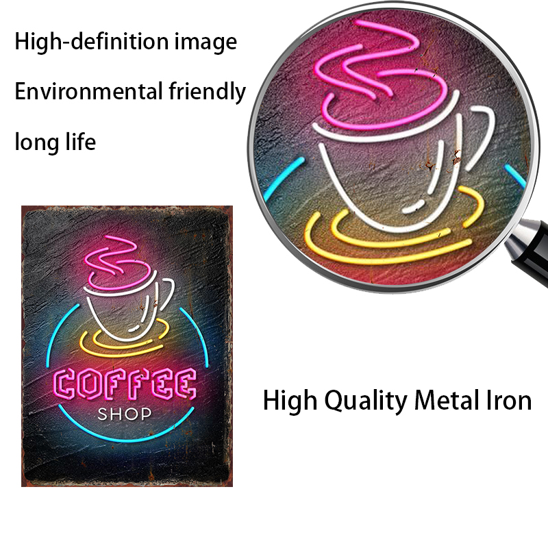 Neon Beer Metal Tin Label Food - Wine Beer Food recensie en prijs