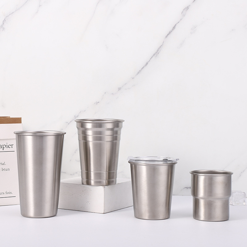 Stainless Steel Metal Cup Beer - Wine Beer Glass Set recensie en prijs