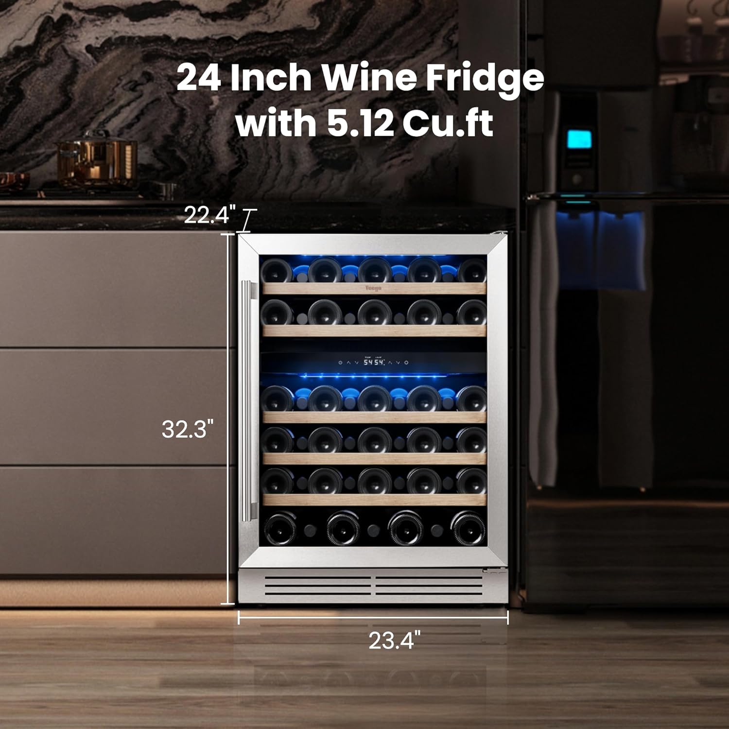 24In Dual Zone Wine Fridge 52  - Wine Beer Fridge Dual Zone recensie en prijs
