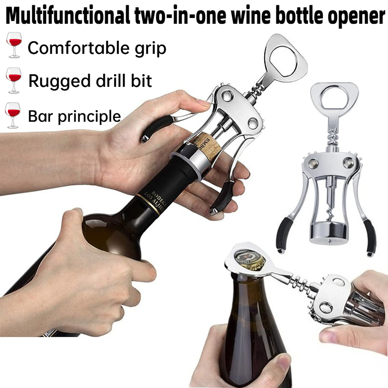 Manual 2-in-1 wine opener, pra - Wine Beer Opener recensie en prijs