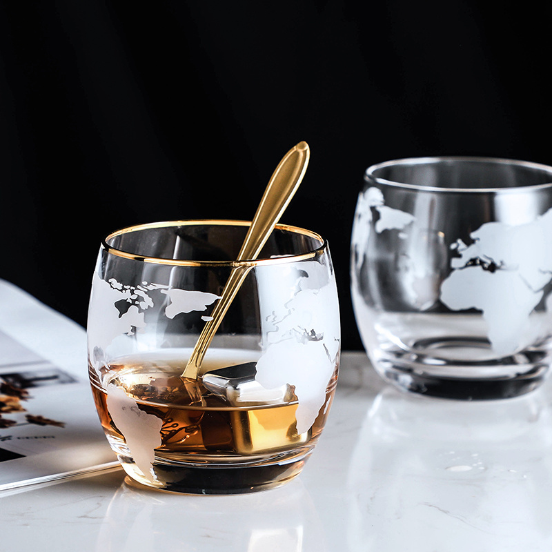 World Map Whisky Wine Glass  V - Wine Beer World recensie en prijs