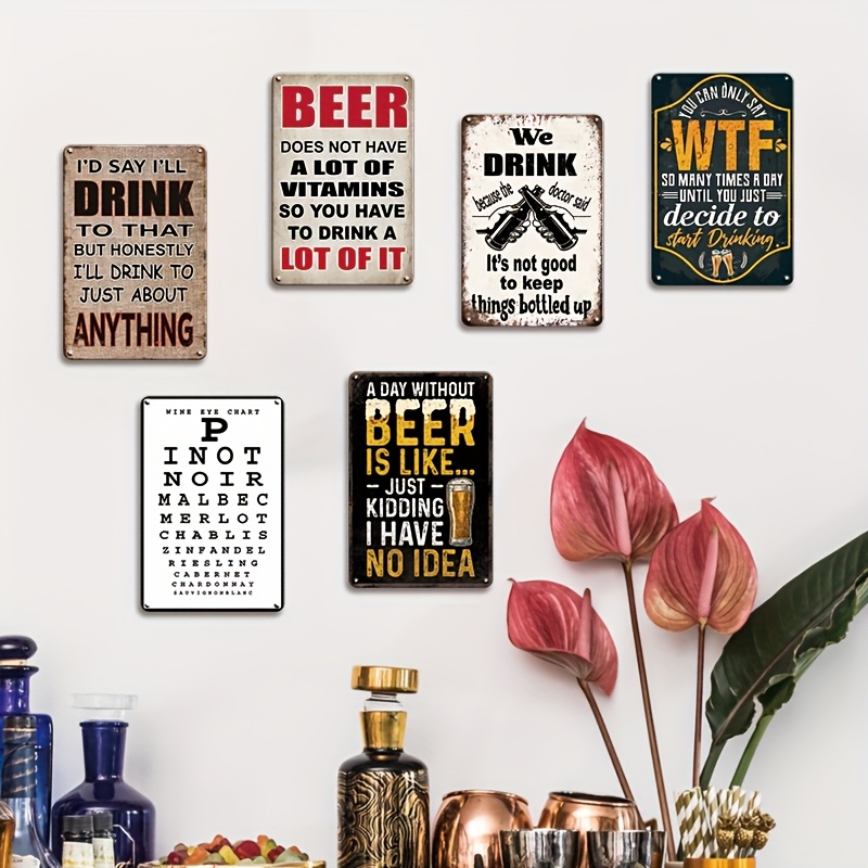 Funny Beer Wine Quote Vintage  - Beer And Wine Quote recensie en prijs