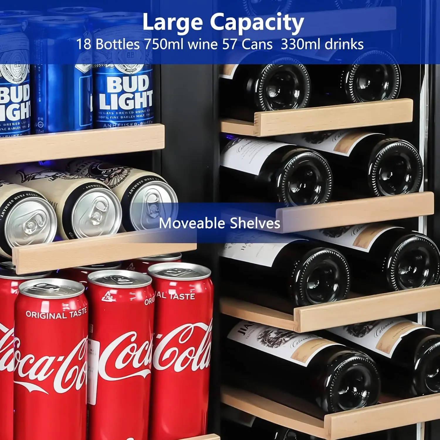Wine and Beverage Refrigerator - Wine Beer Fridge Dual Zone recensie en prijs