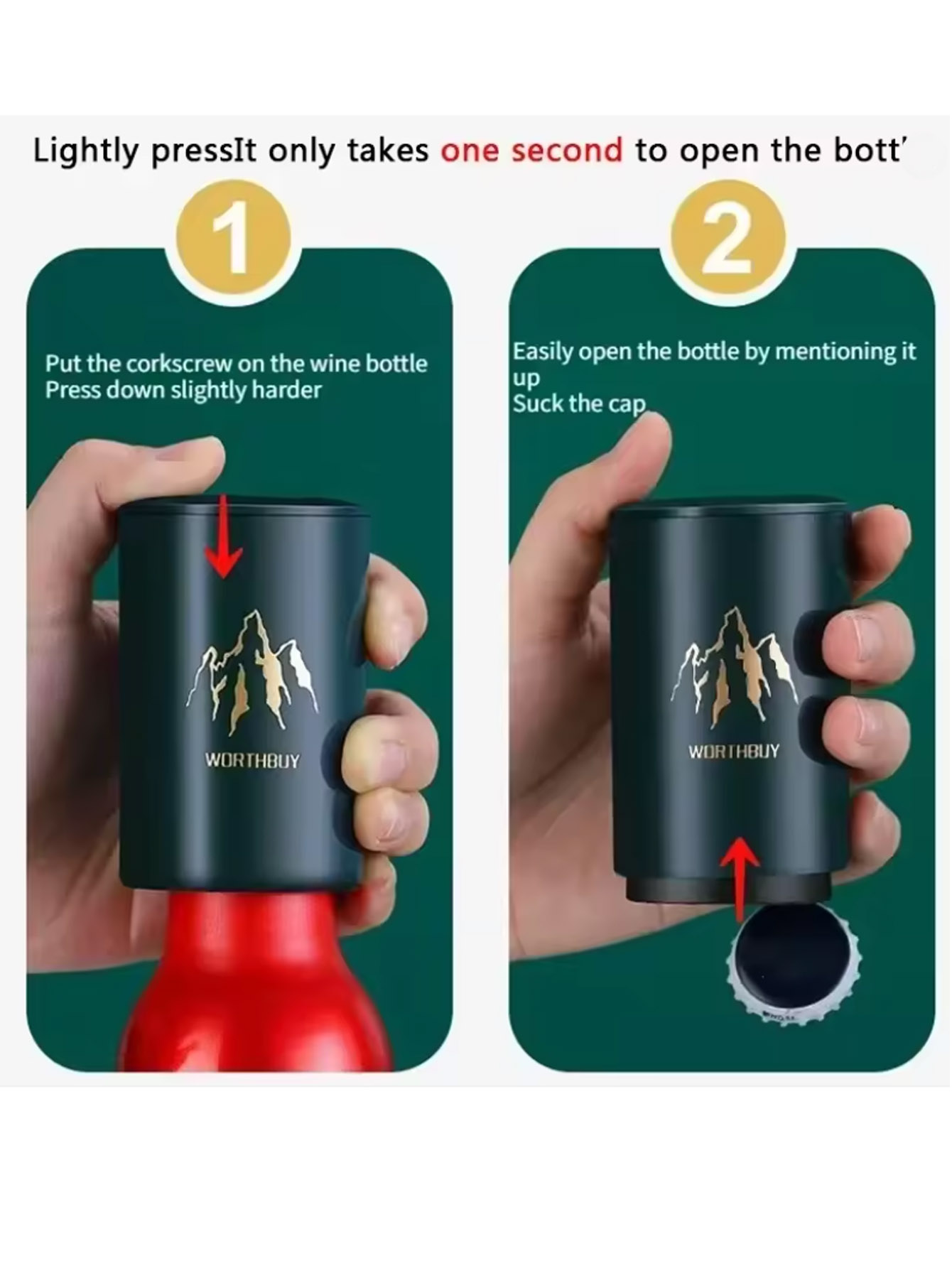 1Pcs Automatic Beer Bottle Ope - Wine Beer Opener recensie en prijs
