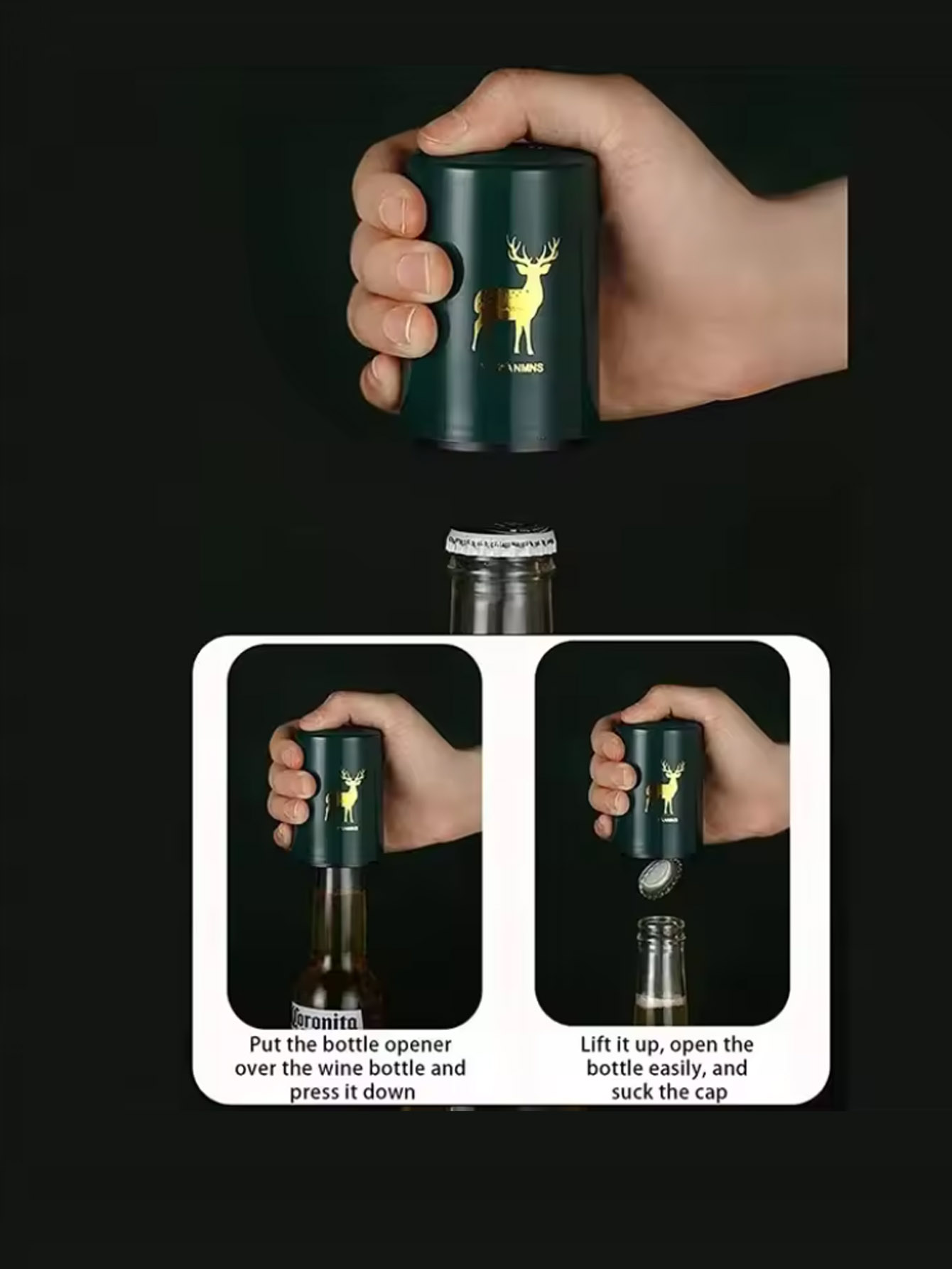 1Pcs Automatic Beer Bottle Ope - Wine Beer Opener recensie en prijs