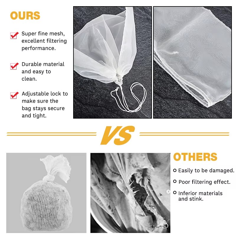 3Pcs Brew Bag 100 Mesh Straini - Wine Beer Food recensie en prijs