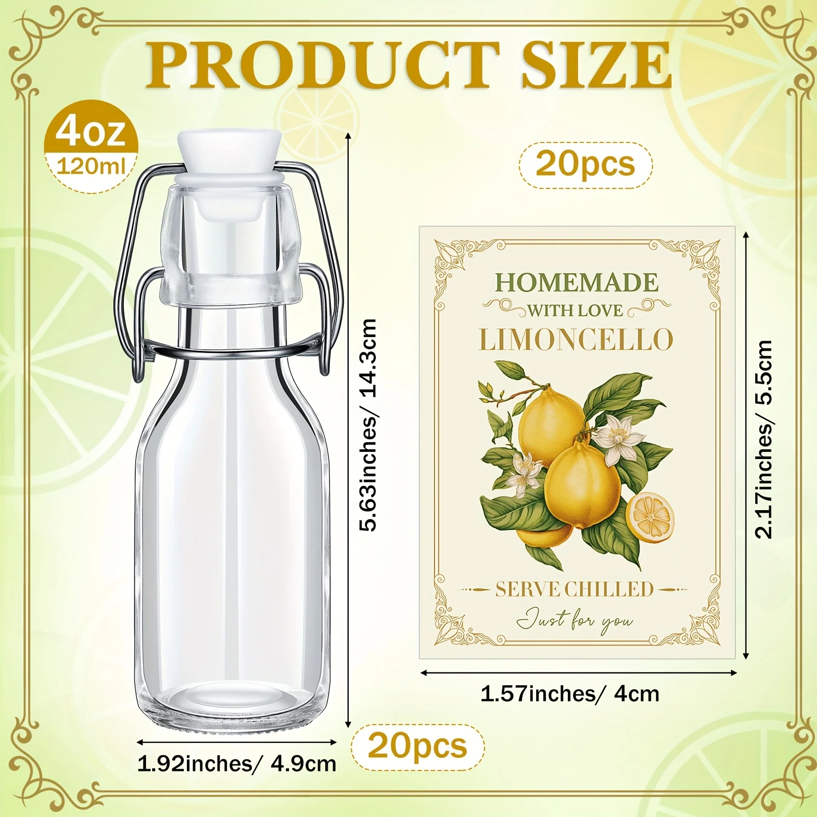 20 Sets (Bottles & Lids) 4oz C - Beer & Wine Jockey Plaza Shopping recensie en prijs