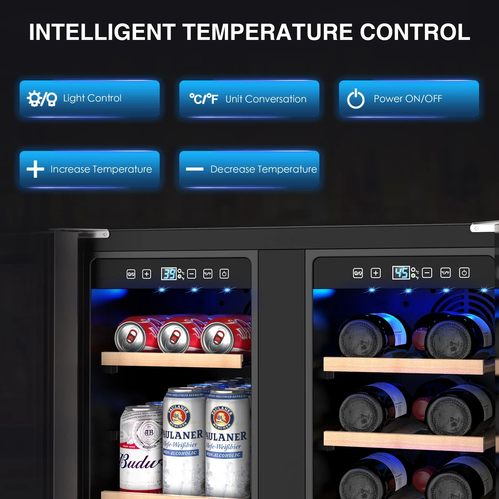 SAT Wine and Beverage Refriger - Wine Beer Fridge Dual Zone recensie en prijs