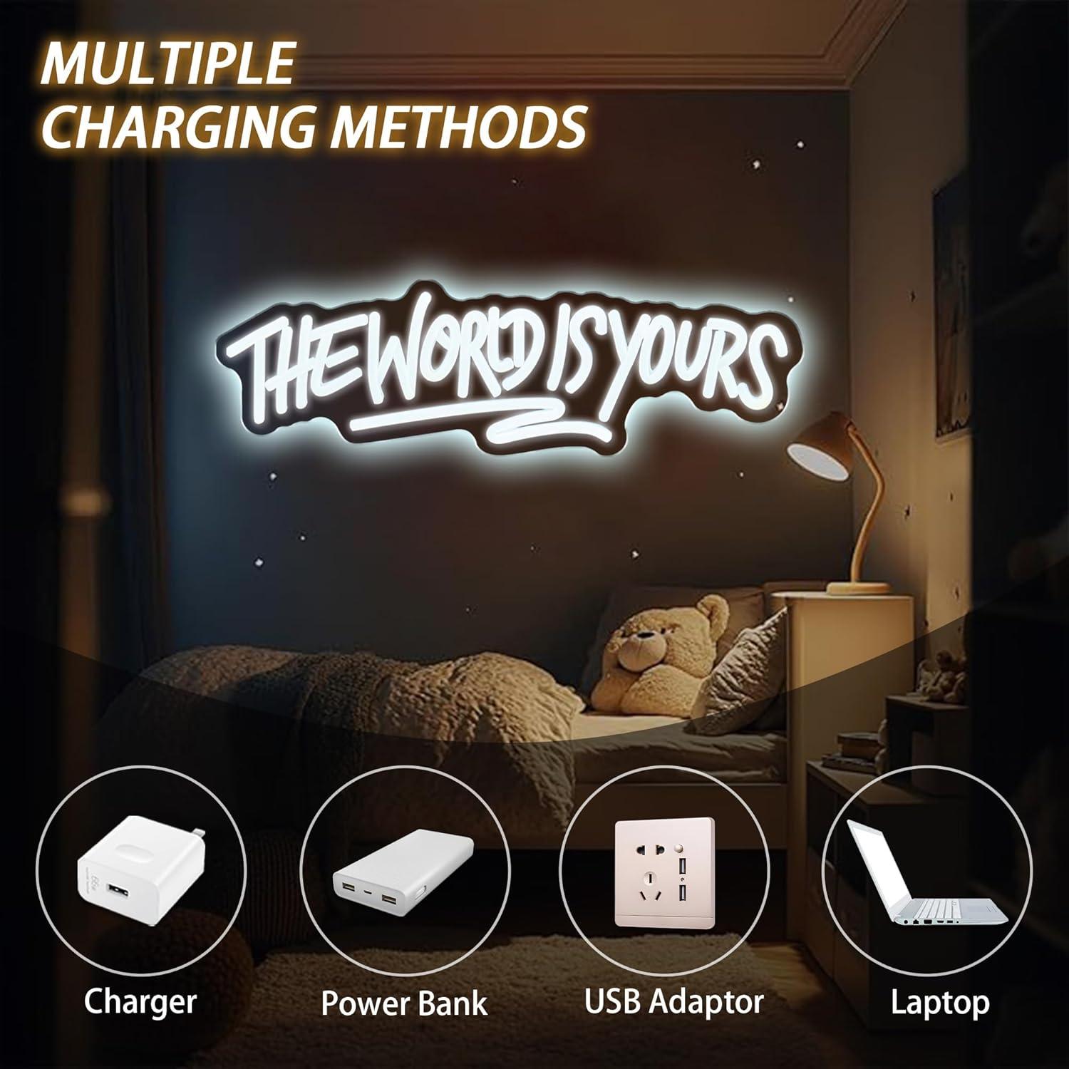 The World is Yours Neon Sign U - Beer & Wine Jockey Plaza Shopping recensie en prijs