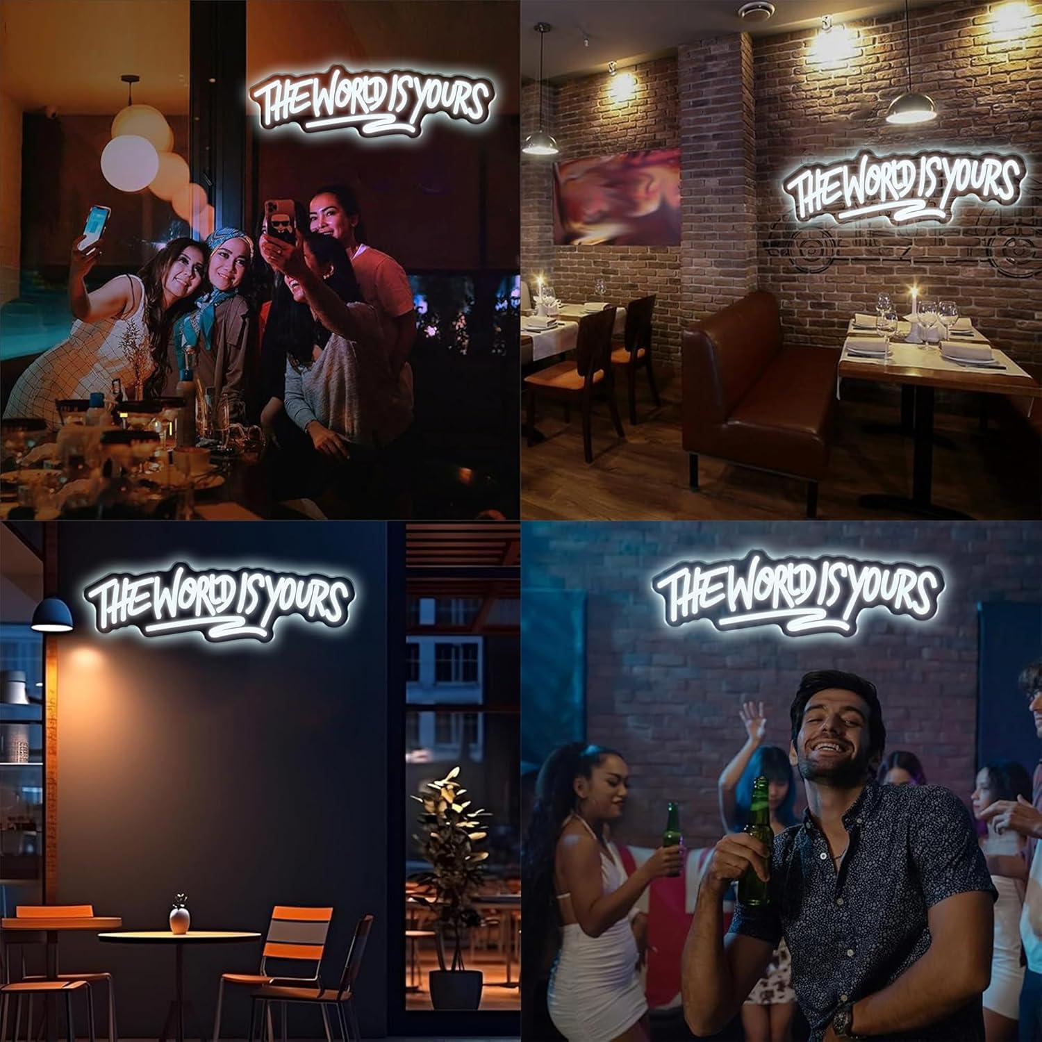 The World is Yours Neon Sign U - Beer & Wine Jockey Plaza Shopping recensie en prijs