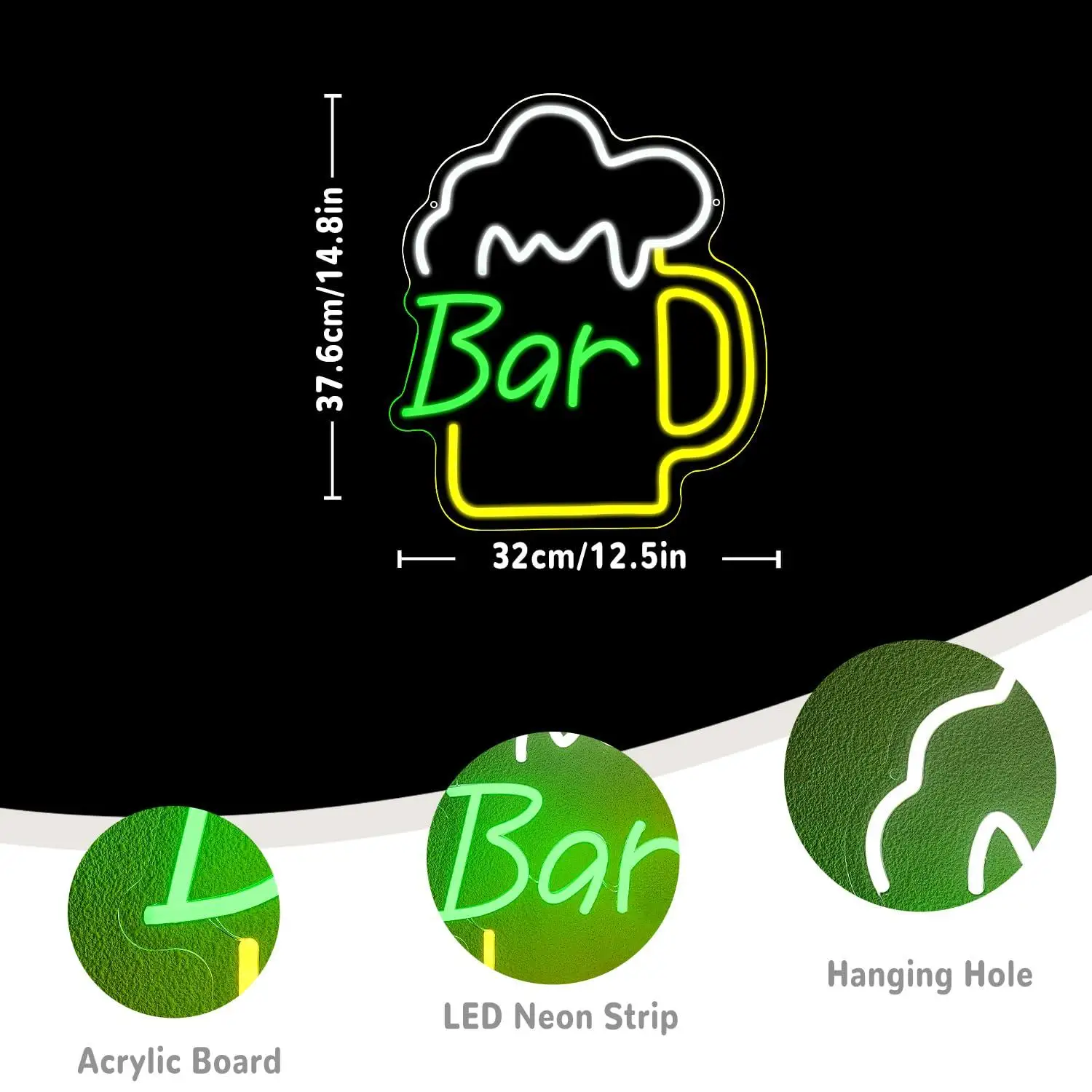 Beer Bar Neon Sign USB Dimmabl - Beer & Wine Jockey Plaza Shopping recensie en prijs