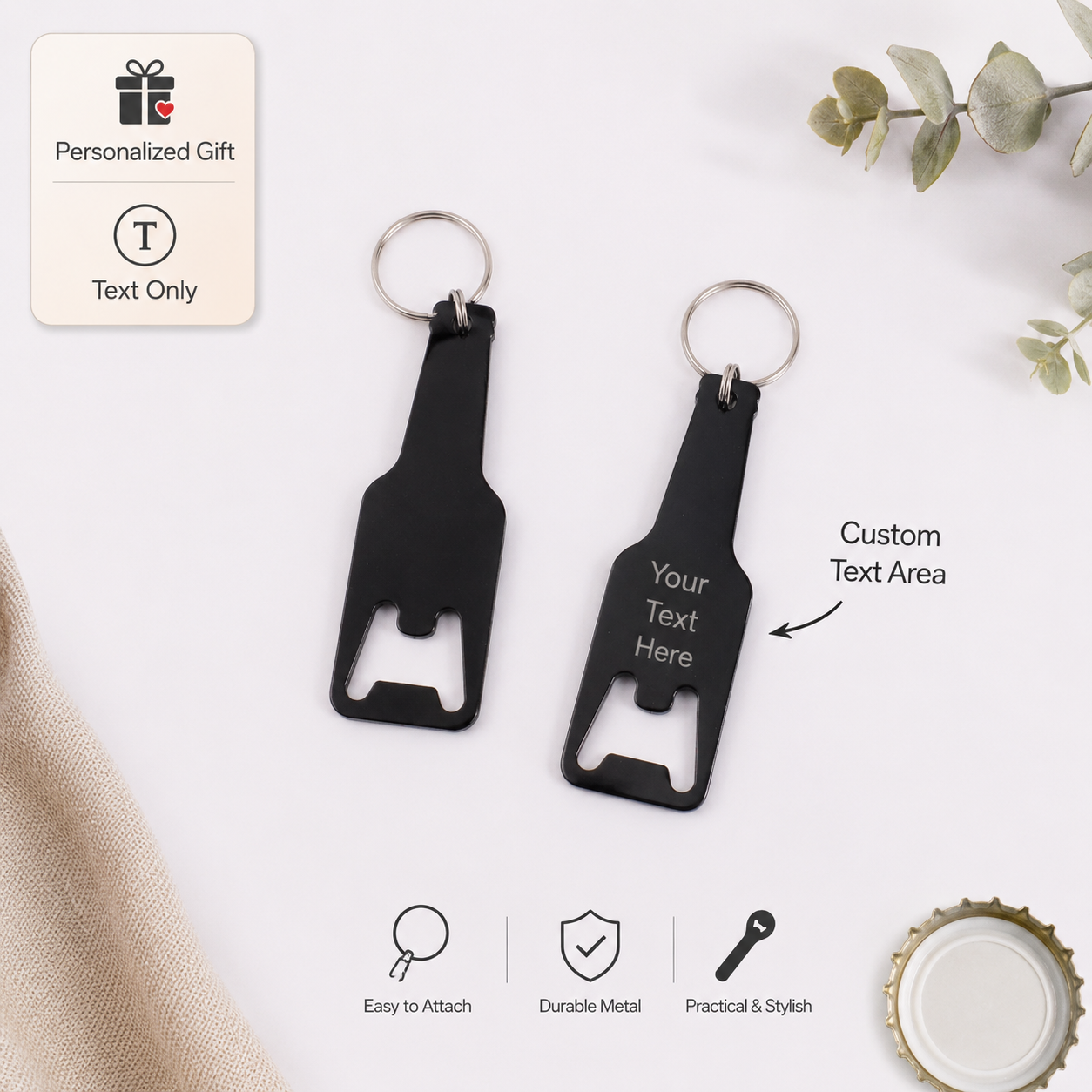 Custom Text Keychain Beer Bott - Beer & Wine Jockey Plaza Shopping recensie en prijs
