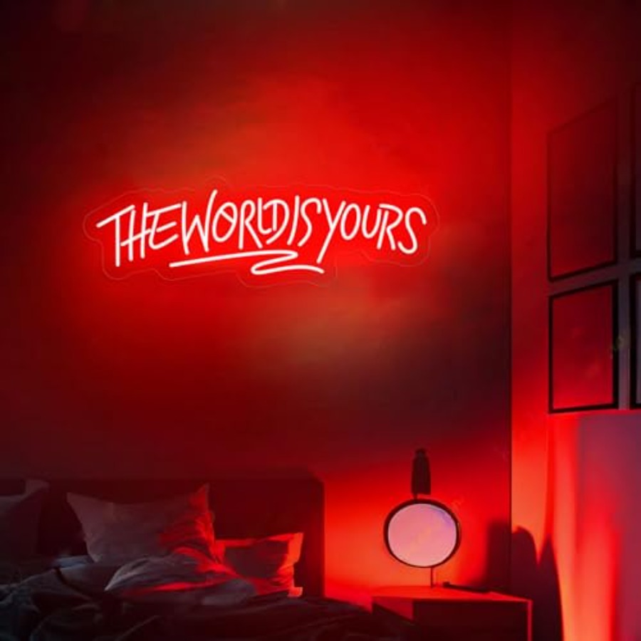 The World Is Yours Neon Sign f - Beer & Wine Jockey Plaza Shopping recensie en prijs