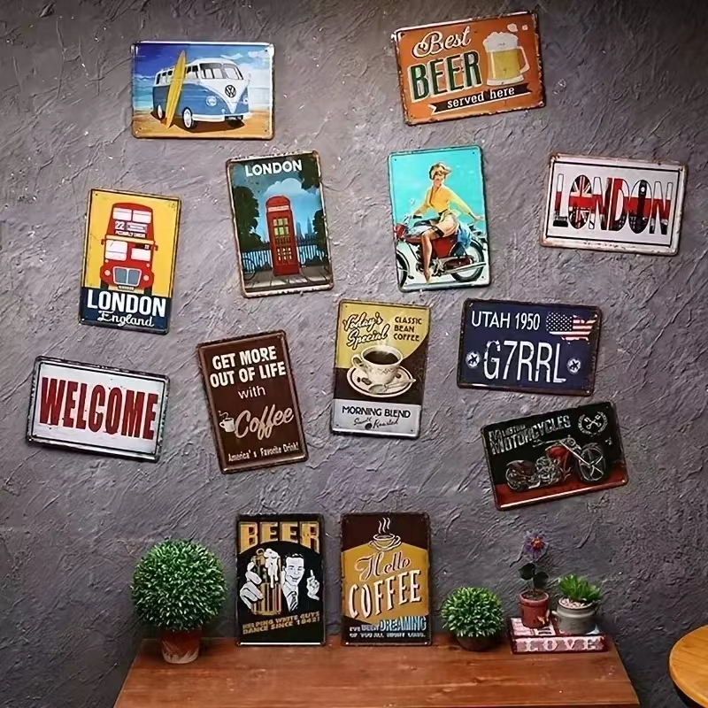 2026  Metal Tin Sign Funny Bee - Beer And Wine Quote recensie en prijs