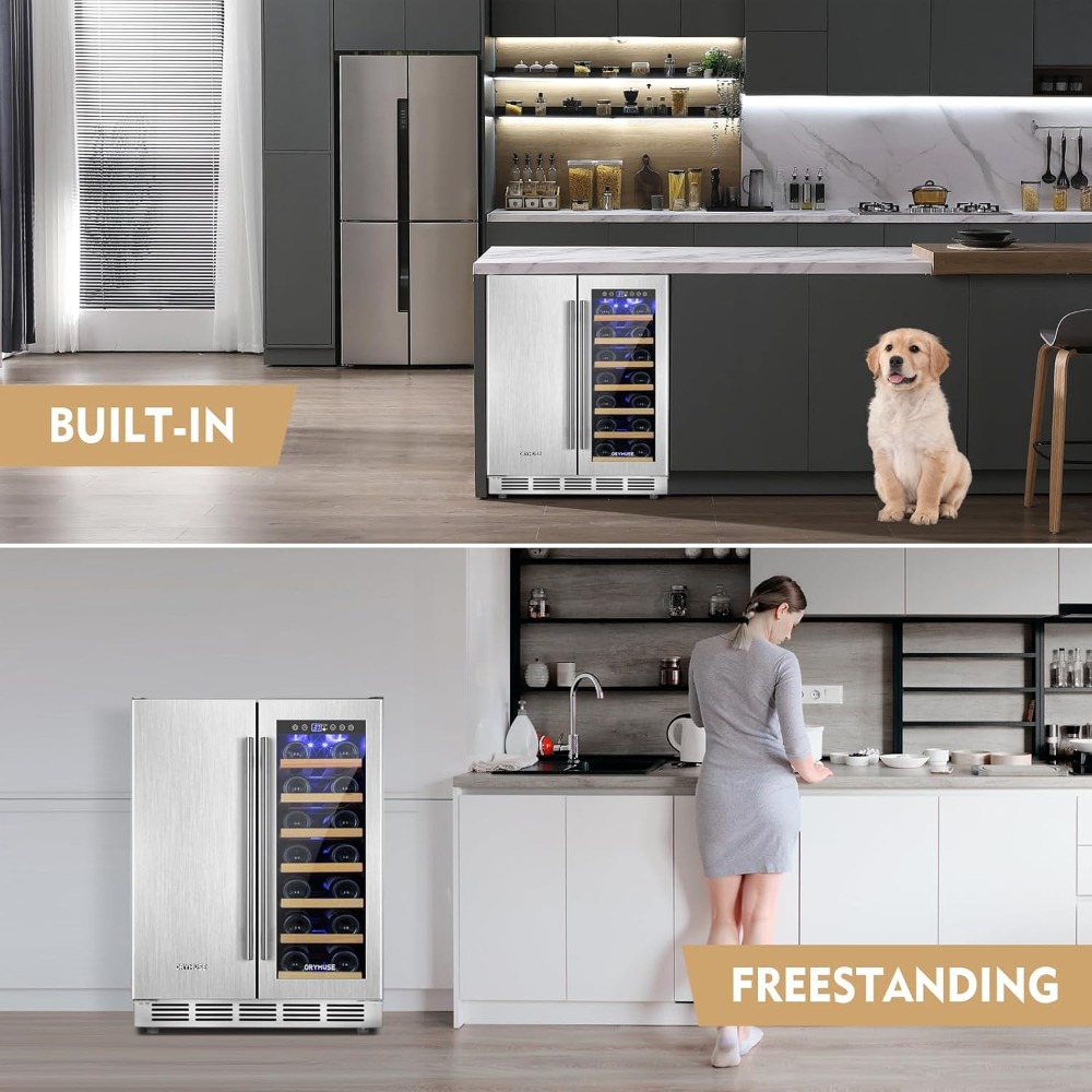 Wine and Beverage Refrigerator - Wine Beer Fridge Dual Zone recensie en prijs