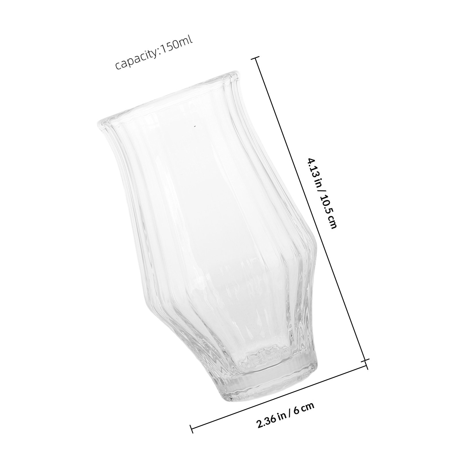 150Ml Glass Coffee Cups Ribbed - Wine Beer Glass Set recensie en prijs